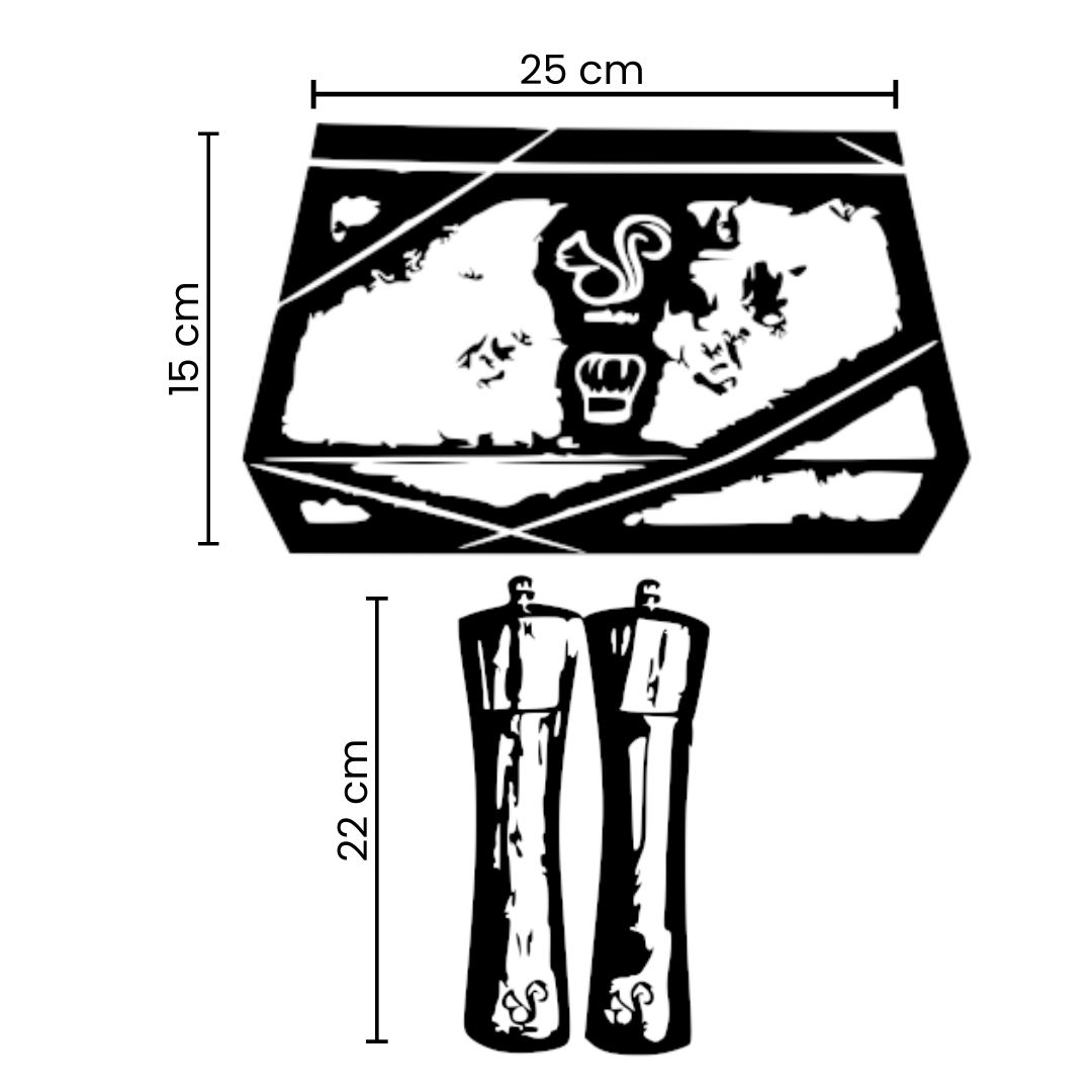 Teckou Moulin en bois Moulin sel et poivre