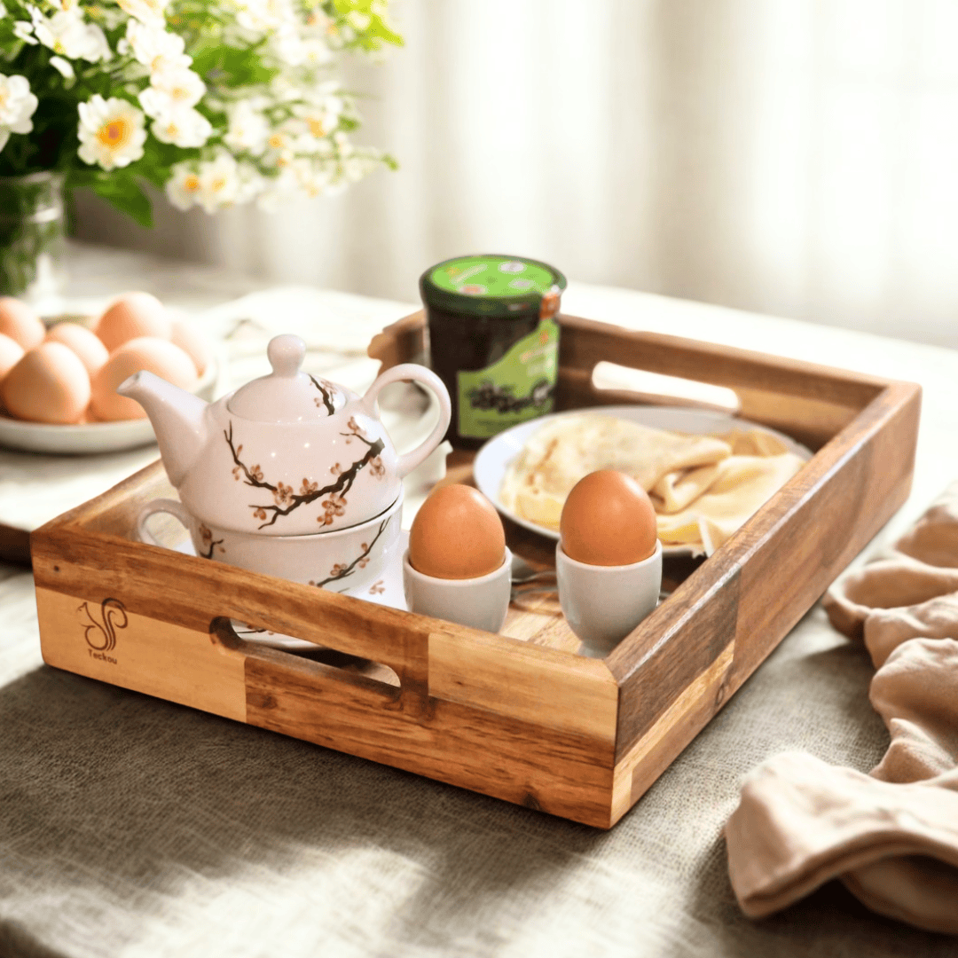 Elegantes und langlebiges Holztablett – Servieren & Aperitif