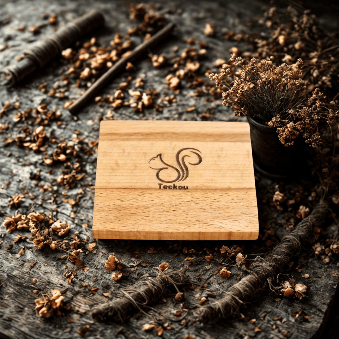 Teckou  1 Dessous de verre Hêtre