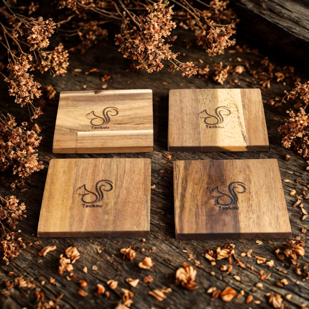 4 Dessous de Verre Acacia