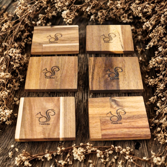 6 Dessous de verre Acacia