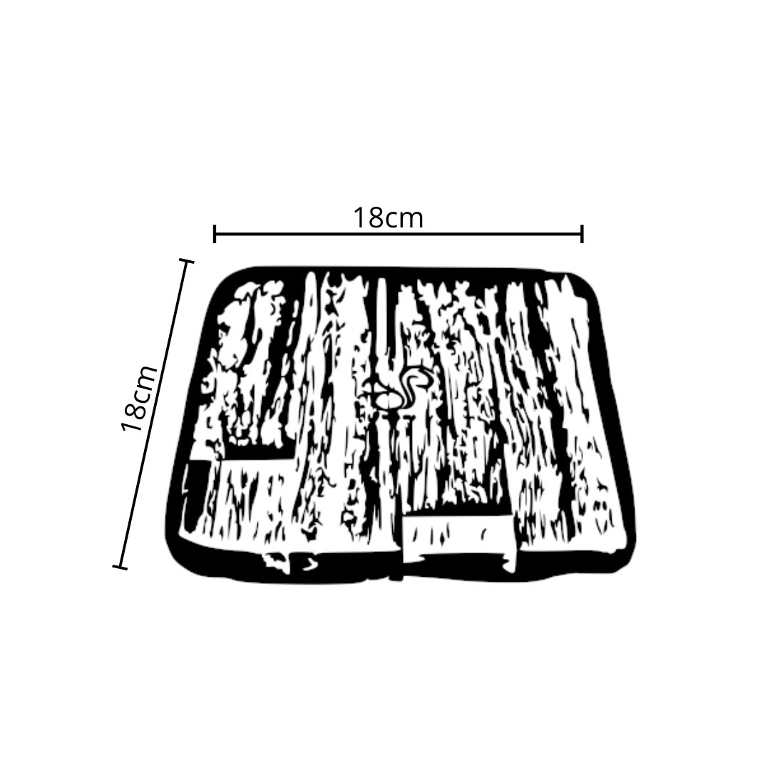 Teckou  Dessous de plat carré Chêne