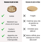 Teckou  Dessous de plat rond Acacia