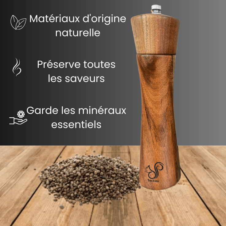 Manuelle Pfeffermühle Holz - Design-Pfeffermühle Holz
