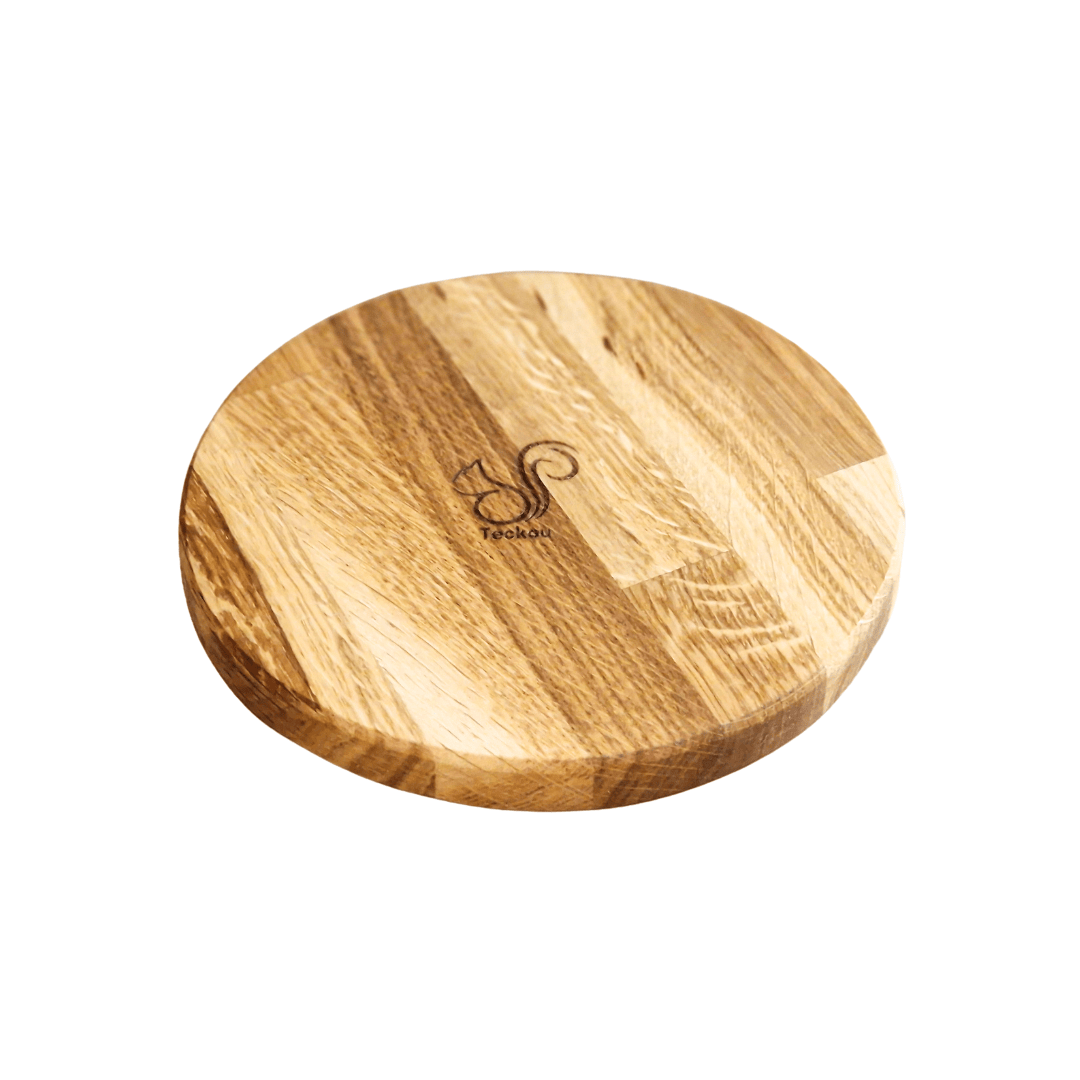 Teckou  Dessous de plat rond Chêne