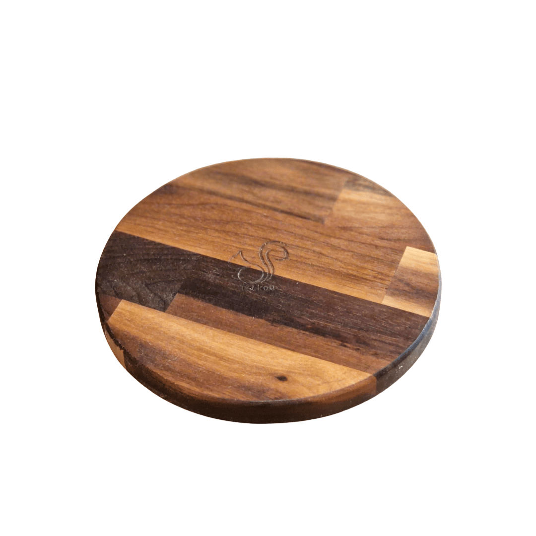 Teckou  Dessous de plat rond Noyer