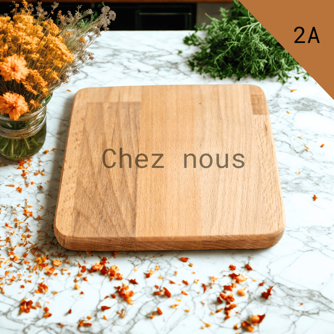 Teckou Dessous de Plat personnalisé - Hêtre