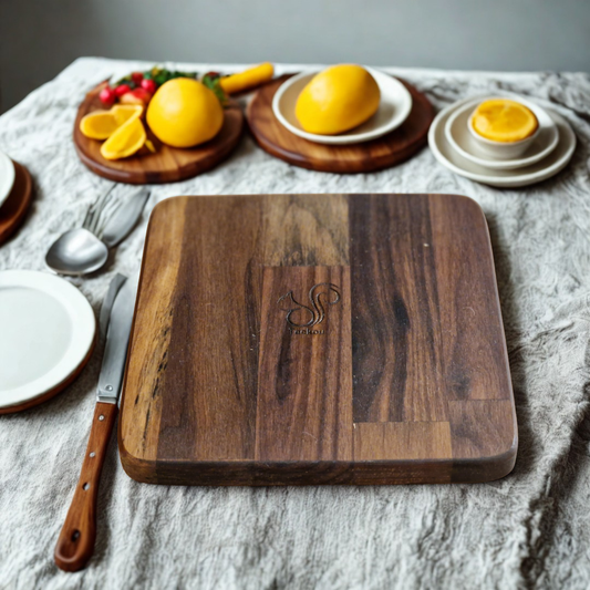 Dessous de plat carré Noyer