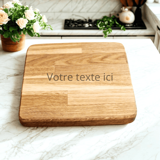 Teckou  Dessous de Plat personnalisé - Chêne