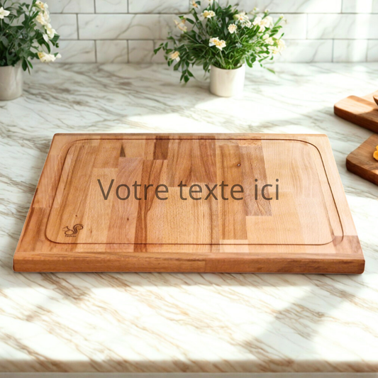 Planche à découper XXL personnalisée - Hêtre
